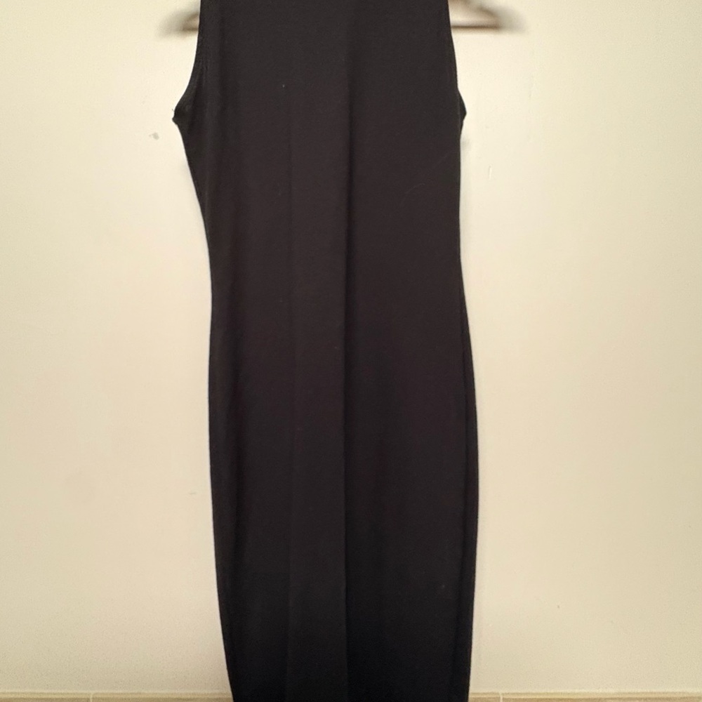 Zara Black mockneck Midi dress